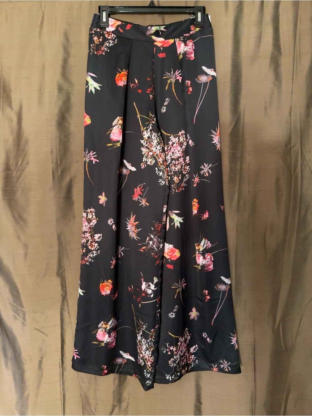 Victoria’s Secret Floral Satin Wide Leg Pants Lounge Luxe - Picture 4 of 6
